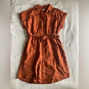 J Crew Burnt Orange Dress
